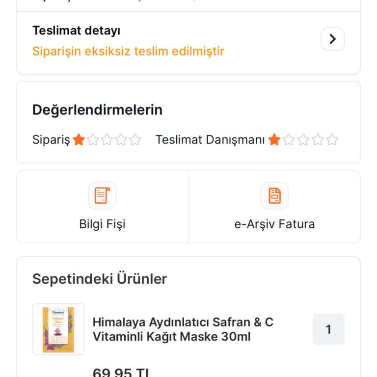 Migros Siparişim Teslim Edilmedi Ve Müşteri Hizmetleri İlgisiz