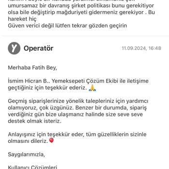 Yemek Sepeti Mahalle Öğütler Gıda Kötü Ürün İade Kabul Etmiyor