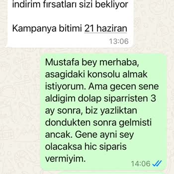 Geyik Mobilya G**** Mobilya Teslim Edilmeyen Mobilya