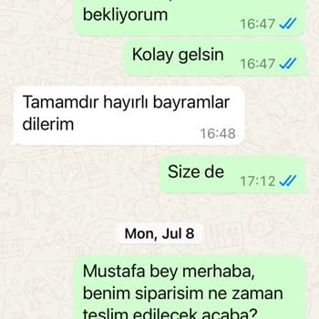 Geyik Mobilya G**** Mobilya Teslim Edilmeyen Mobilya