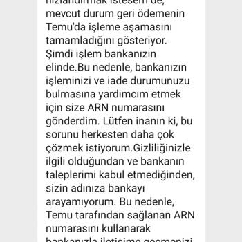 Temu Para İade Yalanı