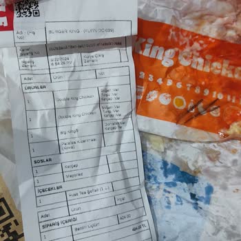 Burger King Flyinn Yanlış Ürün Gönderimi