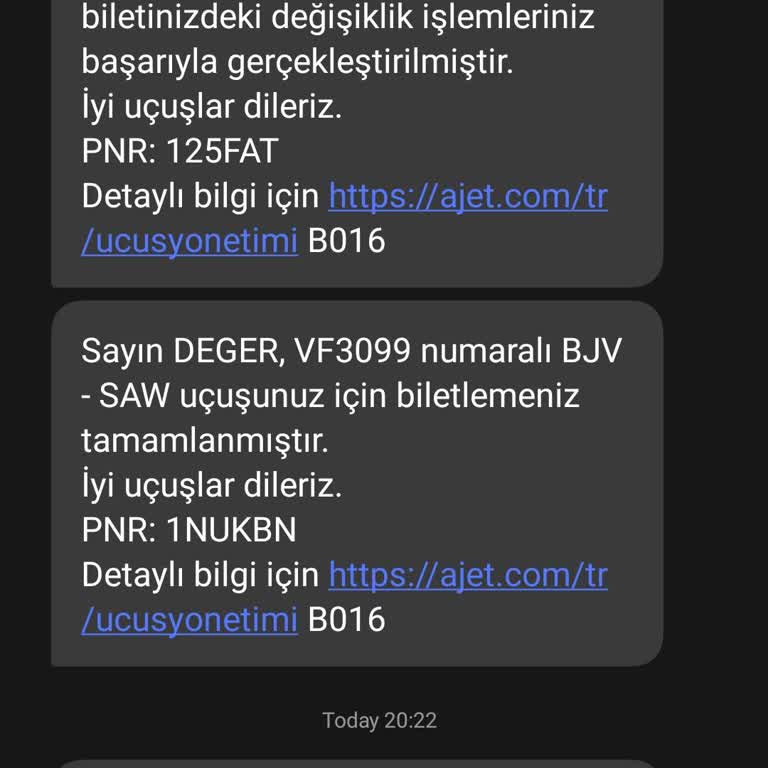Ajet 5 Kez İptal Edilen, 2 Gün Kala Tekrar İptal Edilen Bilet
