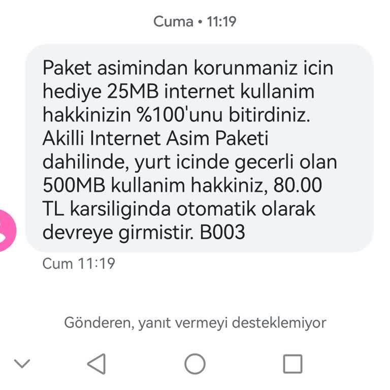Vodafone'dan Habersiz Otomatik İnternet Yükleme Şikayeti