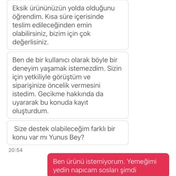 Yemek Sepeti Üzerinden Burger King Siparişim Eksik Gelmedi.