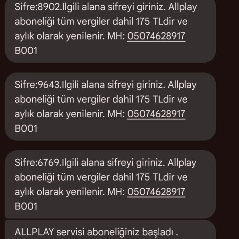 Allplay İzinsiz Üyelik Ve Yüksek Fatura Şoku