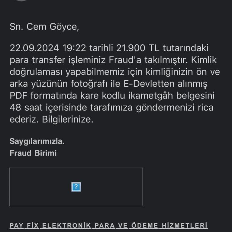 Payfix Frauda Takılma Sistemi