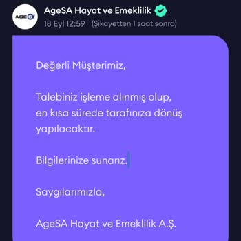 Agesa Hayat Ve Emeklilik İptal Edilen İşlemde Geri Ödeme Sorunu!