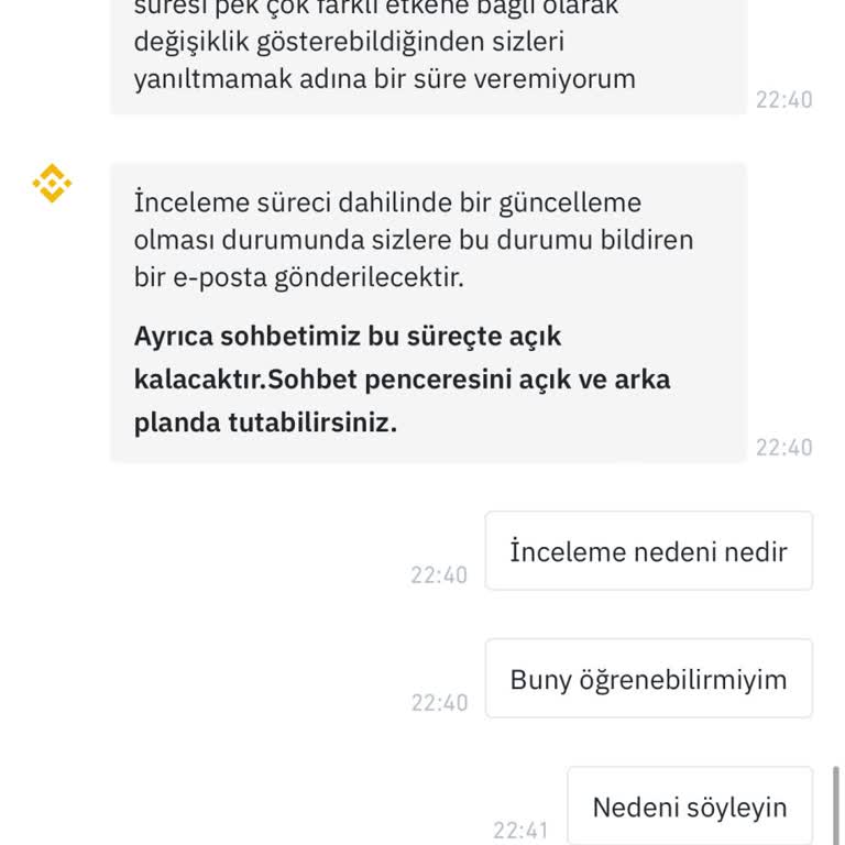 Binance TR Hesabıma Hiçbir Gerekçe Göstermeden Bloke Koydu