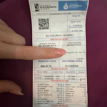 İstanbul Büyükşehir Belediyesi Su Faturam Fazla Geldi