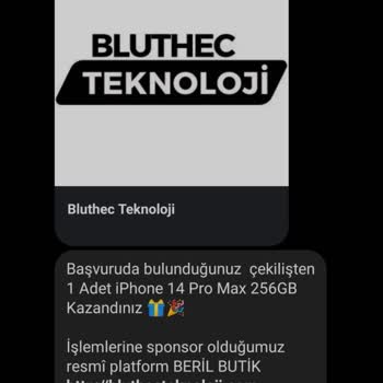 Bluthecteknoloji.com Çekiliş Kazandınız Yalanı!