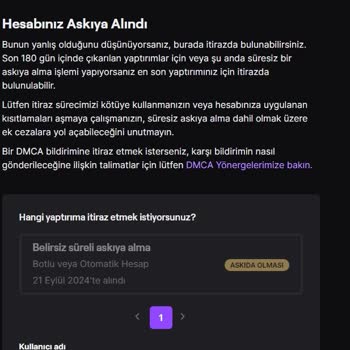 Twitch Yanlış Hesap Askıya Alma Sorunu