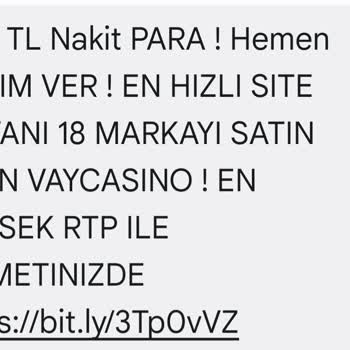 Vodafone Spam Mesajlar