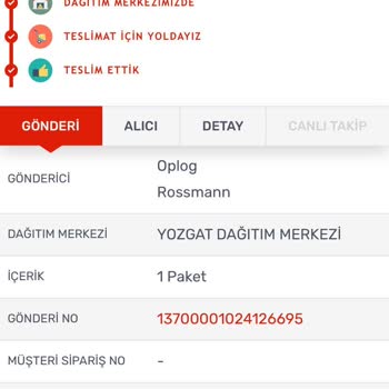 Rossmann Eksik Ürün Gönderiyor
