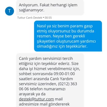 Tuttur Haksızca Paramı Çektiler