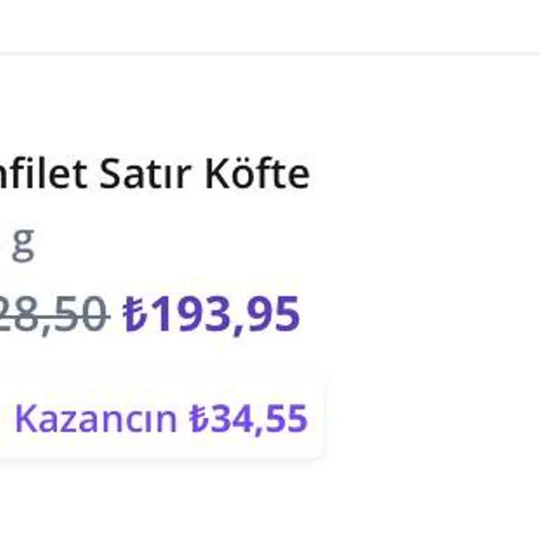 Getir Bozuk Ürün Satışı