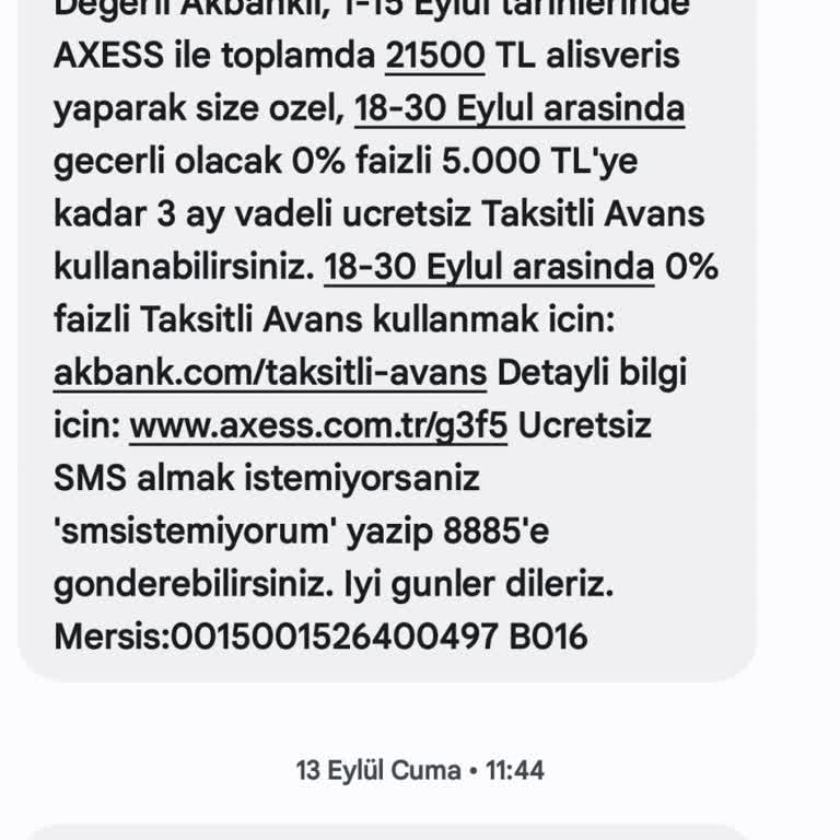 Akbank Kampanyalı Nakit Avansı Kullanamıyorum