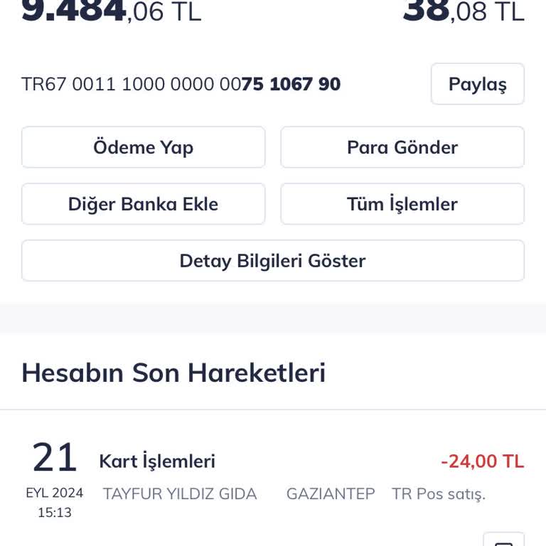 QNB Finansbank Hesabıma 9.445.98 TL Kısıt Koymuş