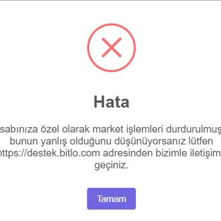 Bitlo Kripto Para Hesabım Bloke Edildi