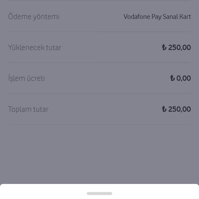 Vodafone Pay İstanbul Kart Yükleme Sorunu