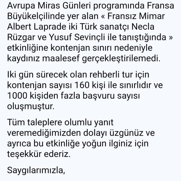 Fransız Kültür Merkezi (Ankara) Ankara'daki Fransız Kültür Merkezinin Başarısız Organizasyonu