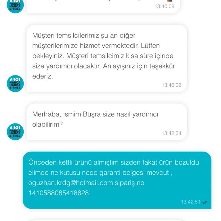 A101 Kiwi Markalı Bozulan Su Isıtıcısı