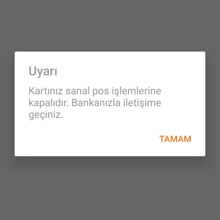 Ziraat Bankası Sanal Pos İşlemleri Red