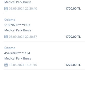 Medical Park Hastanesi Çift Ücret Alımı Ve Geri Ödeme Sorunu