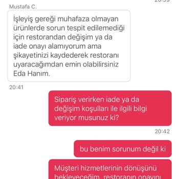 Yemeksepeti Yanlış Ve Geç Gelen Sipariş Mağduriyeti