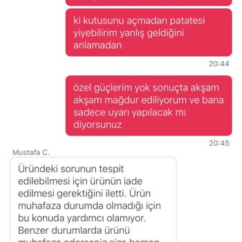 Yemeksepeti Yanlış Ve Geç Gelen Sipariş Mağduriyeti
