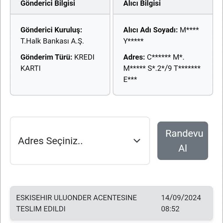 Halkbank Kuryenet Memnuniyetsizliği. Kartım 10 Gündür Gelmedi.