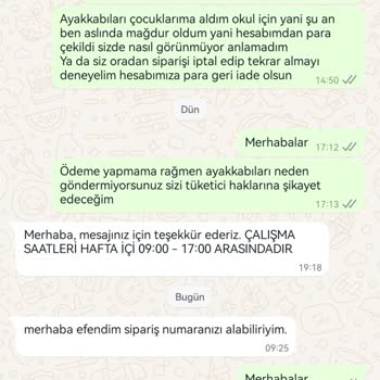 North Of Wild Gönderilmeyen Ayakkabı Mağdur Olduk