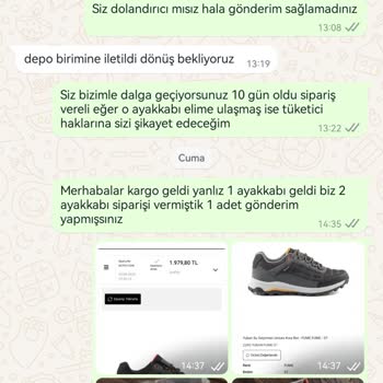 North Of Wild Gönderilmeyen Ayakkabı Mağdur Olduk