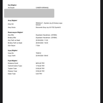 Hertz Firması Araç Kiralama Rezervasyonumu Haksız Yere İptal Etti