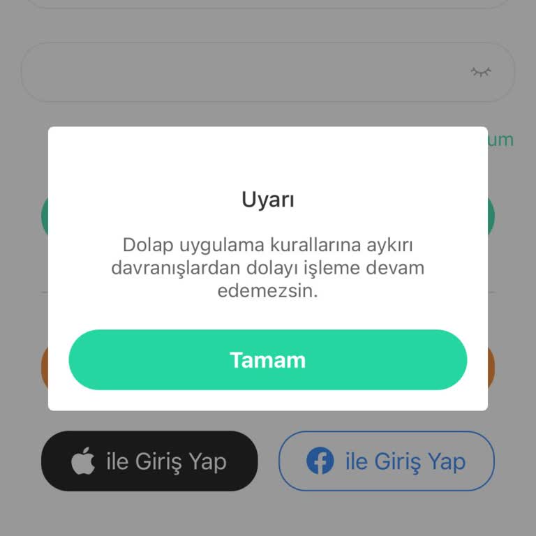 Dolap Topluluğa Aykırı Davranış Sebebiyle Dolap Uygulamasına Giremiyorum