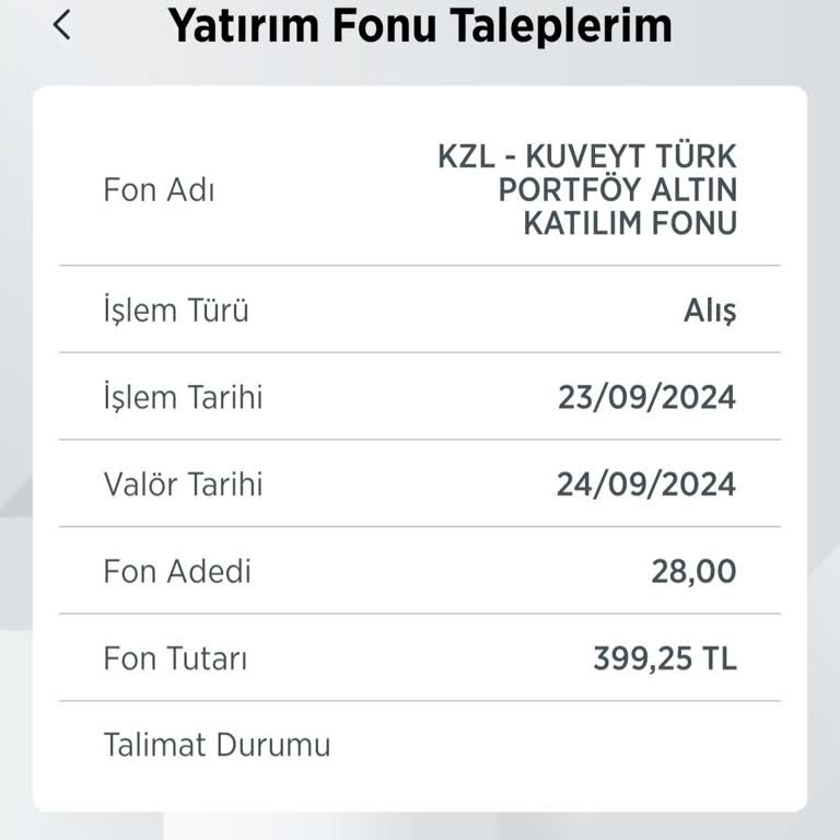 Ziraat Bankası Mobil Fon Alımda Para Kesintisi