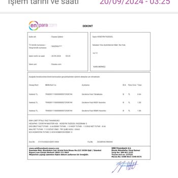 Enpara Bankalar Birliğine Risk Raporu