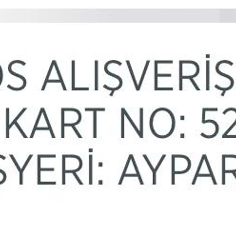 Aypara Habersiz Para Çekimi