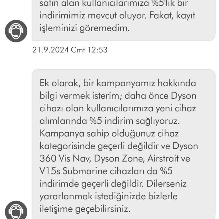 Dyson Kesinlikle Güvenilmez Bir Firmadır. Ben Bir Daha Yanına Yanaşmam