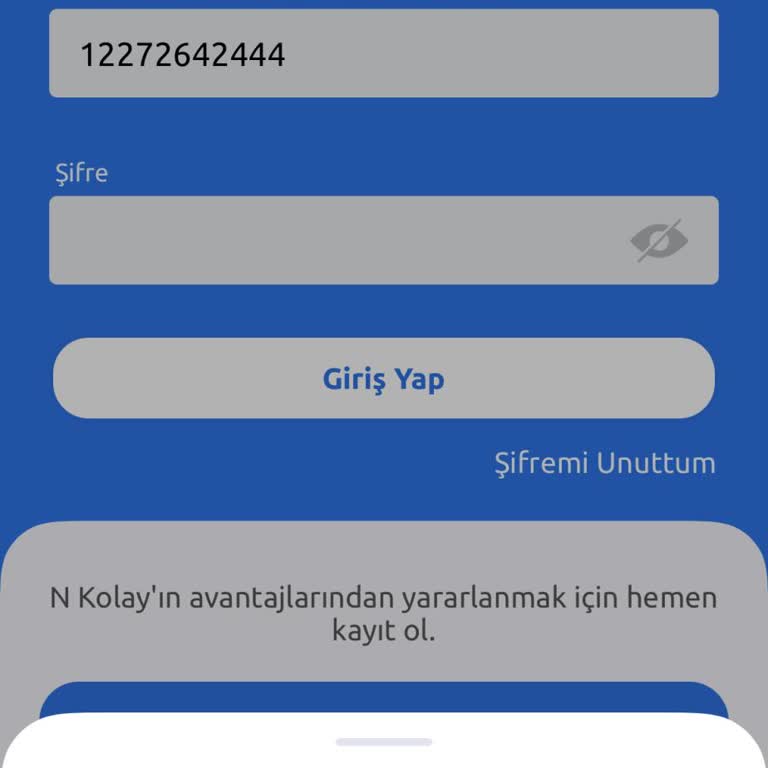 N Kolay Mobil Uygulamaya Girilmiyor
