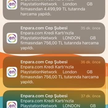 Enpara Kredi Kartımdan 10 Adet Benim Dışında Harcama Yapılmıştır