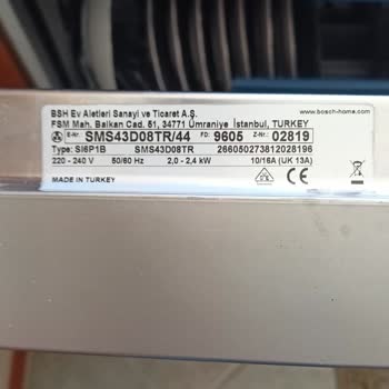 Bosch Bulaşık Makinesi Inox Olmasına Rağmen PASLANDI, FİRMA Çözmedi