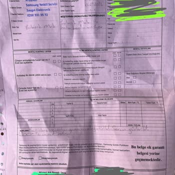 Ayvalık Samsung Servis Problemi