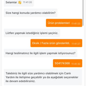Migros Sanal Market Siparişlerinde Eksiklik Ve İade Sorunu