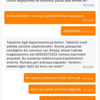 Migros Sanal Market Siparişlerinde Eksiklik Ve İade Sorunu