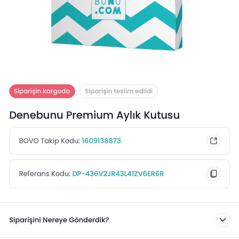 Bovo Şikayet Kargo Geri Dönüş Yapılmadı