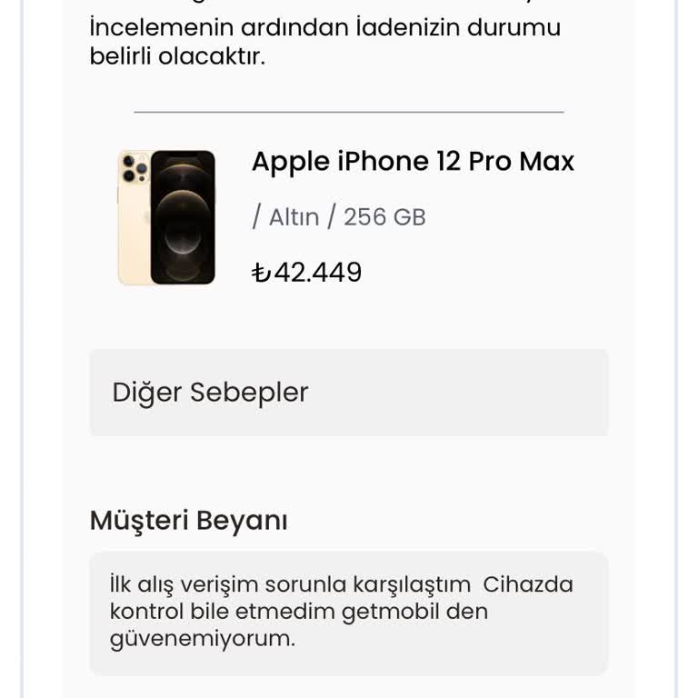 Getmobil İade İşlemi Bu Kadar Zor.