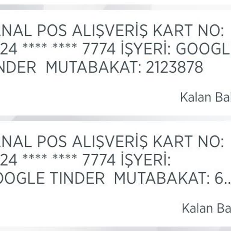 Tinder İzinsiz Para Çekmesi