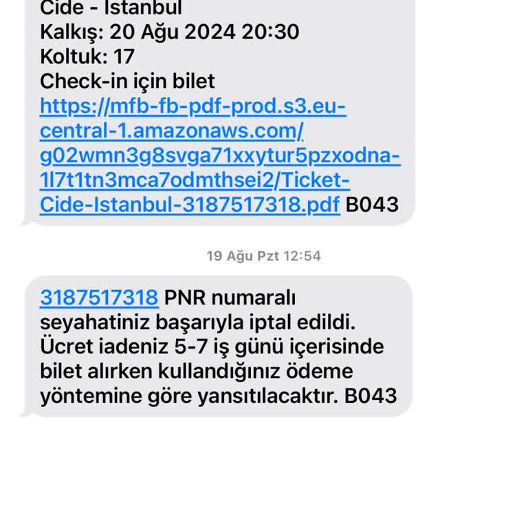 Kamil Koç Ücret İadesi Yapmamaları