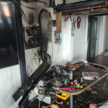 Evimde Vestel Klima Yangını